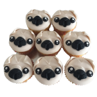 Pug Fondant Cupcake